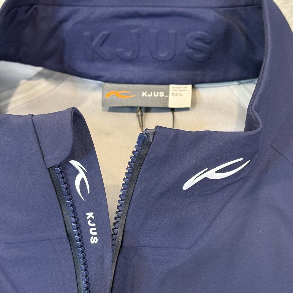 KJUS Men Pro 3L 3.0 Waterproof Golf Jacket Large 52 Atlanta Blue NWT Solamere